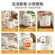 Midea rice cooker, small household mini small capacity, 1-2 people micro-pressure function rice cooker, rice cooker, dormitory electric cooker, one-click operation multi-function pot, Chinese Valentine's gift, non-stick small rice cooker, 1.2L [White Jade Crystal Cauldron]
