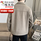 Woodpecker (Tucano) Herrenjacke Frühling und Herbst koreanischer Stil Trendy Slim Casual Tweed Herren Kurzer Tweedjacke Herren verdickte braune S