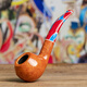 
Sharpfen (SAVINELLI) imported heather pipe 673 carnival handmade pipe P466 men's advanced UFO pipe Bulldog fight [6mm glossy pipe]