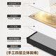 穿衣全身镜子推拉隐藏式贴墙装饰画大试衣镜 心想柿成【表面镀晶瓷】 防潮晶瓷铝合框30*100cm左拉