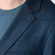 Baoxi Bird Business Casual Suit Men's Straight Wool Single Slit Body Jacket KEBU242067U Blue 46B