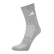 Calcetines Adidas para hombres y mujeres 25 Summer Nuevo par triple de triple parrillado Entrenamiento deportivo de baloncesto transpirable Calcetines informales JC9272/Negro, blanco y gris/Medio/Medio Tubo/tres pares [l] Tamaño de zapato sugerido: 43-46/26-28 cm