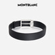 Montblanc Montblanc Nadel Schnalle Schwarzer einseitiger Gürtelgürtel 3,5 cm 114435 Geschenk