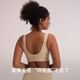 Yiqian's big breast lifting and anti-sagging, small and traceless liquid foundation underwear for women's thin style gathering and collecting secondary breasts without steel ring bra Vanilla milk coffee 2XL (95B-D/90E-G)