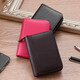 Qianfu Anti-theft Anti-magnetic Card Pack for Men Multi-function Driver's License Organ Bank Card Multi-card Anti-theft Brushing Document Pack for Women Pink/Capacity Ten Cards (Small Capacity Document Pack PU Leather Material-Regular Model [No Defense Function]