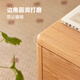 Original elements solid wood bedside table Nordic oak bedside storage cabinet bedroom simple storage cabinet A3026 bedside table-400*300*450mm