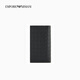 Emporio Armani/Armani Buque insignia oficial [regalo] Nuevo ternero de cuero para hombres Billetera de mano 2025 Summer UC001-Black TODO TAMAÑO
