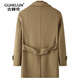 Gu Helun woolen coat for men's mid-length autumn and winter new men's double-sided wool coat for middle-aged and young fashionable casual jacket for men's tea camel XXL