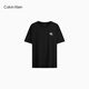 Calvin Kleinjeans 25 Frühlings- und Sommer Neue Frauen Freizeitpendler CK Jelly Kleber Druck reines Baumwollkurzschlärm Strickt-Shirt 47B835G