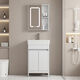 XMSJ Aluminium personnalisé Petit appartement Armoire de salle de bain Planchers Cerramic Basin intégré Balcon Balcon Balcon Basin Basin Porte blanche Porte blanche 4837-Send