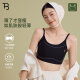 宝塔宝塔无痕吊带束胸衣内衣女大胸显小保暖奶皮平胸神器透气塑身 云丝白 M