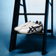 Onitsuka Tiger鬼塚虎RUNSPARK男女秋冬复古舒适运动休闲鞋 米色/深蓝色 42.5