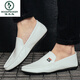 
Woodpecker Spring 2025 new Doudou shoes men's leather shoes Korean version driving shoes lazy shoes social trend casual men's shoes yellow 9880 41