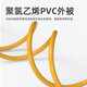 HWHGN单模LC-LC双芯光纤跳线单模LC-SC-FC-ST跳纤尾纤小方头转小方双纤跳线 SC-LC双芯 3米