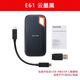 SANDISK E30 / E61 NOUVEAU MARCHE NATIONAL MARCHE À TROIS MOBILE À L'ÉTAT MOBILE DU MOBILE Type C USB3.2 Transmission à haute vitesse PSSD SANDISK E61 2T 1050M / S (Envoi de disque dur) SF Express