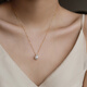 Fat Donglai same style pearl pendant 18k18k gold princess style freshwater pendant necklace round strong light single pearl Princess Diana k yellow with chain 9-10mm