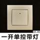 山头林村ABB开关插座面板钢架由艺珍珠金一开二开带灯开线三孔16A家用套餐 一开双控带线AU13553-PG