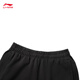 Li-Ning straight-leg sweatpants sweatpants men's 2025 autumn new cotton skin-friendly casual versatile outdoor loose trousers Dark Night Black-1 XL