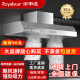 Rongshida Range Hood Commercial Fume Purifier Restaurante de pollo frito Catering Emisión de baja altitud Purificador de humo respetuoso con el medio ambiente STOVE RURAL STOVE RONGSHIDA-Mental 150*80 Ventilador individual 880W Instalación de paquetes