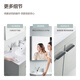Anhua Badezimmer moderne einfache Badezimmerschrank Toilettendusche Badezimmer Set Kombinierte Kombination Morandi Farbpaket Morandi Blau-Grau 90 Größe Dusche N3S9901