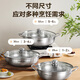 SUPOR hot pot pot 304 stainless steel large-capacity household soup pot thickened bottom shabu-shabu open flame special 28cm 4.0L