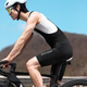 Western Rider Cycling Clothes Spring and Summer High Elastic Bib Pants Men's and Women's Cycling Shorts Shock Absorbing Breathable Sports Pants Black Men's M