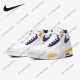 Nike (Nike) Flight Legacy AJ4 Brüder Lakers Retro-Basketballschuhe FD9928-101 AJ4 BROTHES MODEL 40