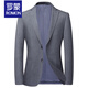 
ROMON casual suit men's formal top loose jacket 2025 spring and autumn suit knitted elastic middle-aged commuting gray gray [houndstooth] 1127 3XL 190 [recommended 175-190Jin [Jin equals 0.5 kg]]
