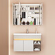 Hengjie Salle de bain Ceramic Basin Integrated Bathroom Armoire de salle de bain Salle de bain Crème de style lavabo à lavabo