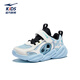 Hongxing Erke (ERKE) children's shoes for men and women, large and small, children's sandals, children's hollow beach frame shoes, light blue/microcrystalline white 32