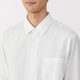 MUJI (MUJI) Hanma Water Water Lavage à manches longues Veste de chemise masculine Top Men's Summer Men's AC218A5S White M (170 / 92A)