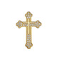 Kuxuan cross brooch men's suit accessories high-end corsage simple shirt collar pin clothes badge decorative buckle pin gold one