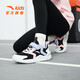 
Anta children's sports shoes for girls' shoes for 2025 spring new product mesh breathable Velcro soft bottom energy running shoes black/pool blue/cute powder-4 36