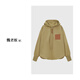 W.DIVA [Feng Song] Spring khaki loose and fashionable tooling outdoor hooded jacket jacket 51C12119 khaki S