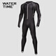 WATERTIME wetsuit men's warm sun protection swimsuit full body one-piece jellyfish suit wetsuit swimming surfing suit one-piece wetsuit black S