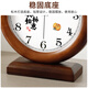 Han Shi (Hense) Shishi Ruyi solid wood clock for living room creative desktop clock ornaments desktop quartz silent clock HD520