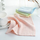 Jie Liya (Grace) 6198 Bamboo Fiber Small Square Towel Soft and Absorbent Baby Kindergarten Facial Wiping and Beauty Saliva Towel 6198 Light Green Ten Pack 23x23cm