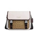 Entrenador (entrenador) Bolsa para hombres, bolsa de franqueo a la antigua, bolsa de cámara, bolsa de mensajero, bolsa cuadrada pequeña, bolsa de cuerpo cruzado de un solo hombro para hombres, dale al novio CT753, ortografía blanca marrón SVX9K