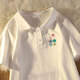 
Pierre cardin summer new POLO shirt lapel personalized white cotton t-shirt fresh and fresh student versatile daily loose ruler [White-6636 small picture] This year's popular light M suggests 85-110Jin [Jin equals 0.5 kg]
