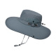 Fourdatry9207 Hombo de pescador Hombres de verano Big Brim Sunshade Sombrero al aire libre Protección solar Sol Bolsero Ayerán Men Moving Bicycle 9207 Nanny Green