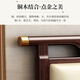 莱仕达中式乌金木实木床主卧1.5米双人高端轻奢床YF9904 1.5高箱床