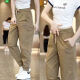 
Chaoxiden summer thin men's loose trousers new Korean version Harun sports versatile casual pants men's khaki [single-piece] M Recommended 80-100Jin [Jin equals 0.5 kg]