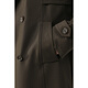 W2X2025 Spring New Windbreaker para hombres con revestimiento de cintura a medio de longitud media
