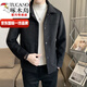 Woodpecker (Tucano) Herrenjacke Frühling und Herbst koreanischer Stil Trendy Slim Casual Tweed Herren Kurzer Tweedjacke Herren verdickte braune S