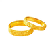 SHEMANDI crushed ice ring for women, versatile sparkling open gold-plated gift for girlfriend, gold crushed ice ring (live) 0.98g