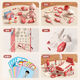 Wanre Kinder spielen als Little Doctor Toy Set Jungen und Mädchen, die House Injection Boxen zur Behandlung von Babygeschenksimulation spielen können [2-teiliges Set] Doll + Bettstandardpaket