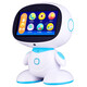 Congbeixing Kinder intelligenter Roboter-Lernmaschine Baby WiFi Dialog Dialog Frühschulmaschine Kindermaschine Spielzeug Geschenk Android Wake-up App Version Blau 64G+Dual-Mikrofon+