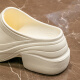 
She enjoys her enjoys hole shoes women's beach shoes sandals thick sole high heels outside slippers TQ698 white 35/36