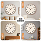 Made in Tokyo, Muyu series wall clock large scale clock wall clock living room 2025 new electronic 35cm mocha brown