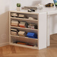 Kao Massivholz Tisch mit kleinen Bücherregal-Bücherregal-Store-Regal Wandlagerschrank bodenhöre kleines Bücherregal #681 Holzfarbe